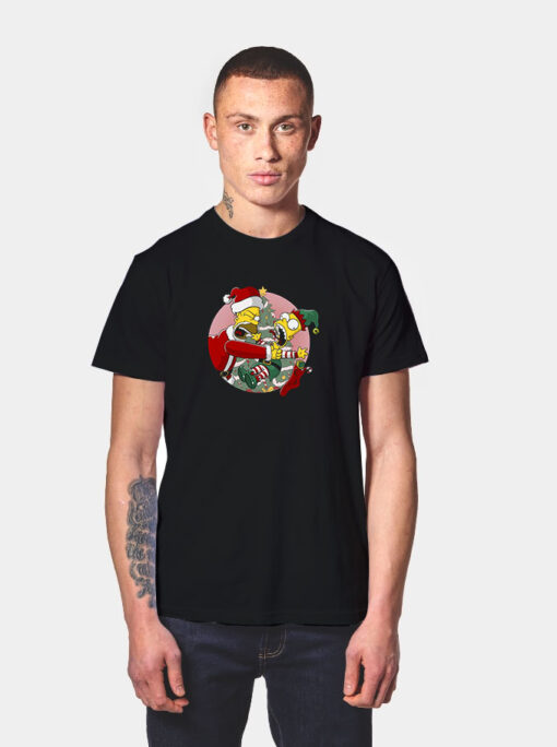 Homer You Are Not Santa's Helper T Shirt