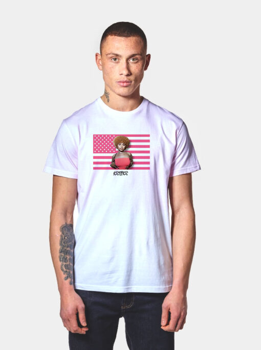 Ice Spice Pink American Flag T Shirt