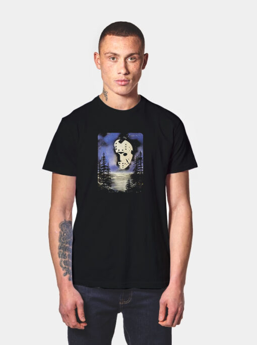 Jason Voorhees Face In The Sky T Shirt