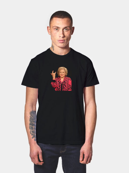 Metal Betty White Vintage T Shirt