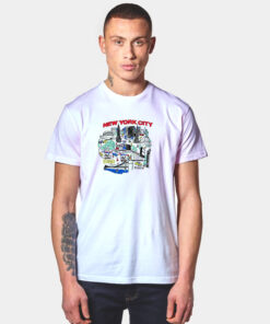 New York City Map Soho Tribeca T Shirt