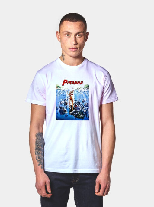 Piranha Jaws Parody T Shirt