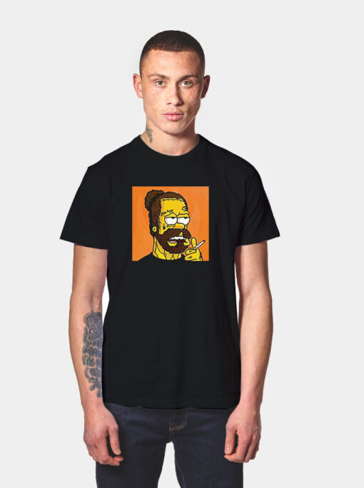 Post Malone Simpson Smoke T Shirt