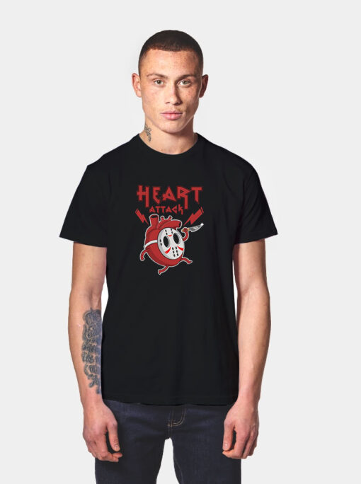 jason voorhees Heart Attack Parody T Shirt