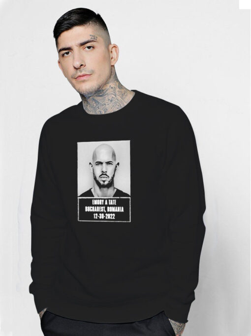 Andrew Tate Mugshot Free Top G Cobratate Sweatshirt