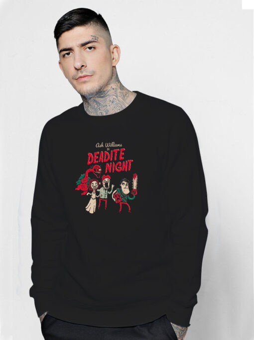 Ash Williams In Deadite Night Sweatshirt