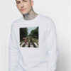 Barbenheimer Barbie Oppenheimer Abbey Road Meme Sweatshirt