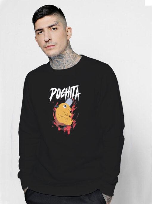 Chainsaw Man Pochita Metal Graphic Sweatshirt