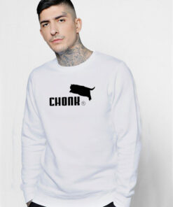 Chonk Cat Logo Parody Sweatshirt