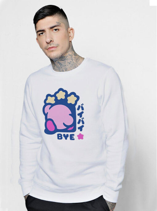 Cute Kirby Bye Funny Sweatshirt