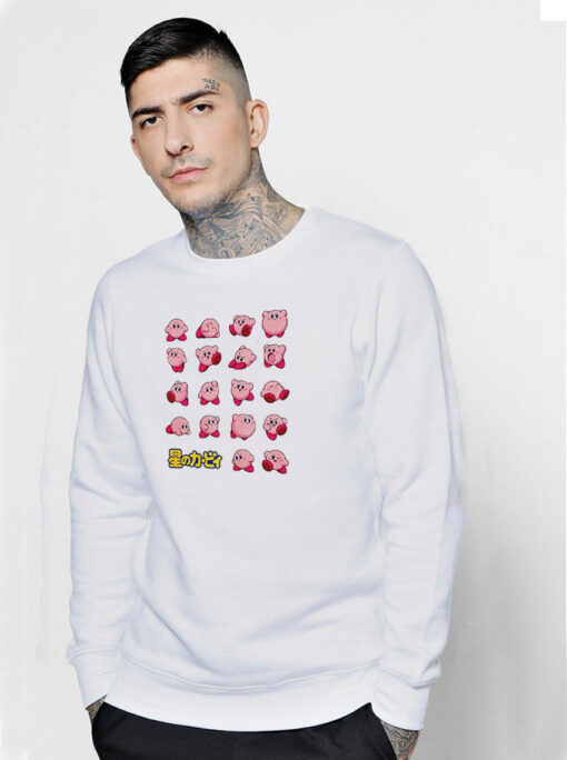 Cute Kirby Pose Sweatshirt