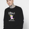 Dabbing Unicorn Carmilla Death Metal Sweatshirt