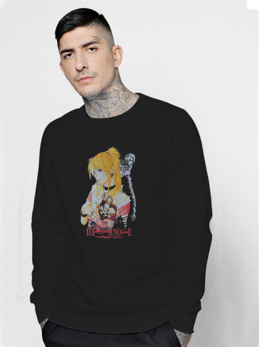 Death Note Misa Fatal Love Anime Graphic Sweatshirt