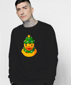 Duck Draw Happy Merry Christmas Sweatshirt