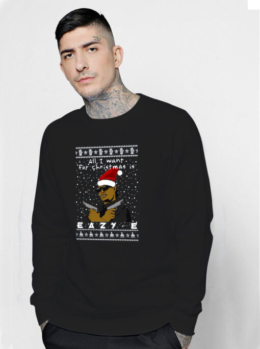 Eazy E Rapper Ugly Christmas Sweatshirt