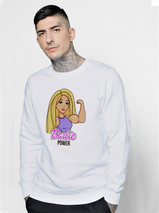 Funny Bodybuilding Barbie Power Sweatshirt