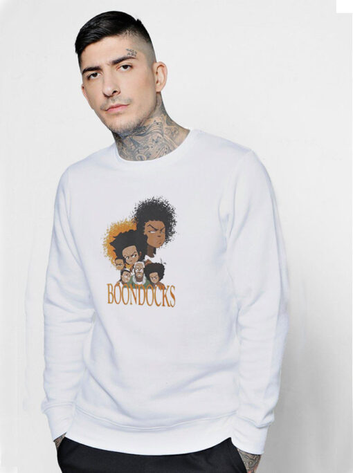 Funny Cartoon Family Boondocks Huey Sweatshirt