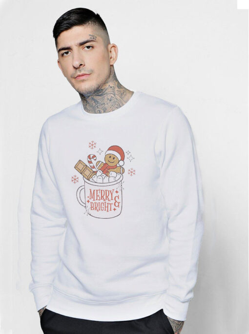 Funny Merry Bright Gingerbread Sweatshirt