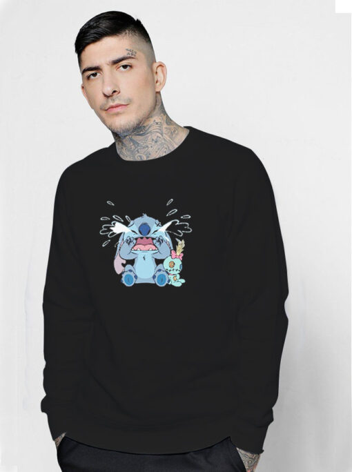 Funny Stitch Crying And Scrump Sweatshirt