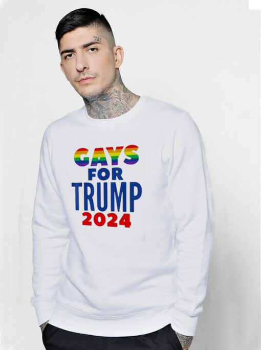 Gays For Trump 2024 Election Sweatshirt