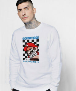 Go Go Go Super Mario Kart Retro Japanese Sweatshirt