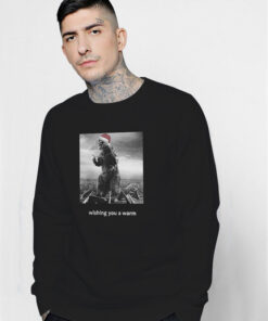 Godzilla Christmas Wishing You A Warm Sweatshirt