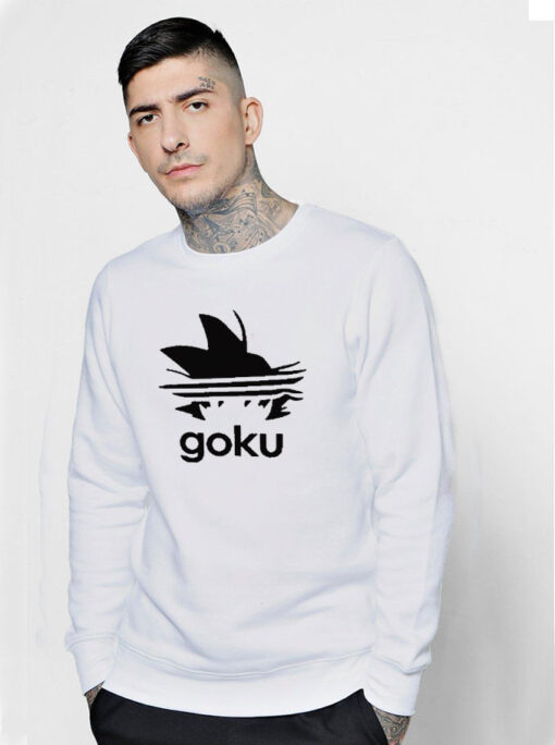 Goku Adidas Parody Anime Sweatshirt