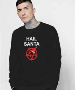 Hail Santa Pentagram Meme Sweatshirt