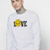 Harry Styles Love Smiley Ringer Sweatshirt
