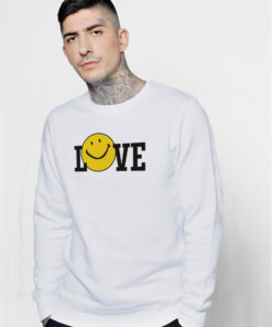 Harry Styles Love Smiley Ringer Sweatshirt