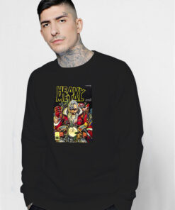 Heavy Metal Santa Claus Christmas Sweatshirt