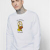 Homer Simpson No Brain No Pain Sweatshirt