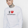 I Heart Kennyhoopla Merch Sweatshirt