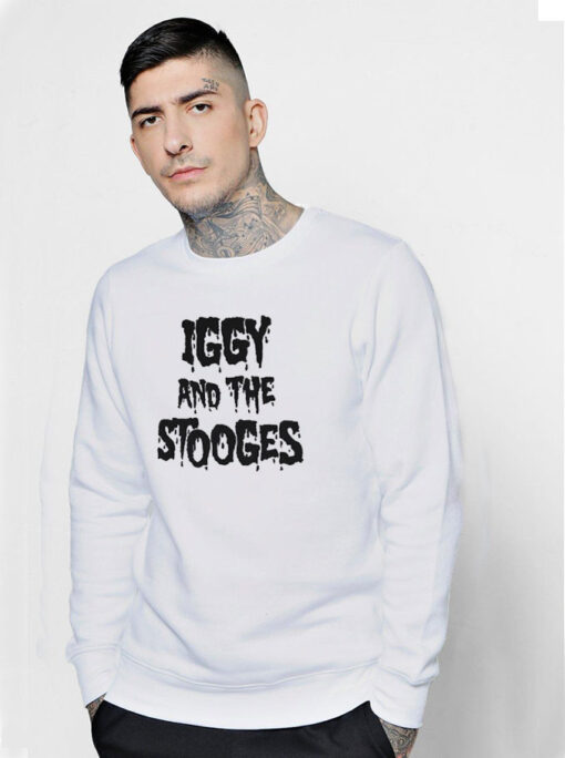 Iggy Pop Iggy And The Stooges Logo Sweatshirt