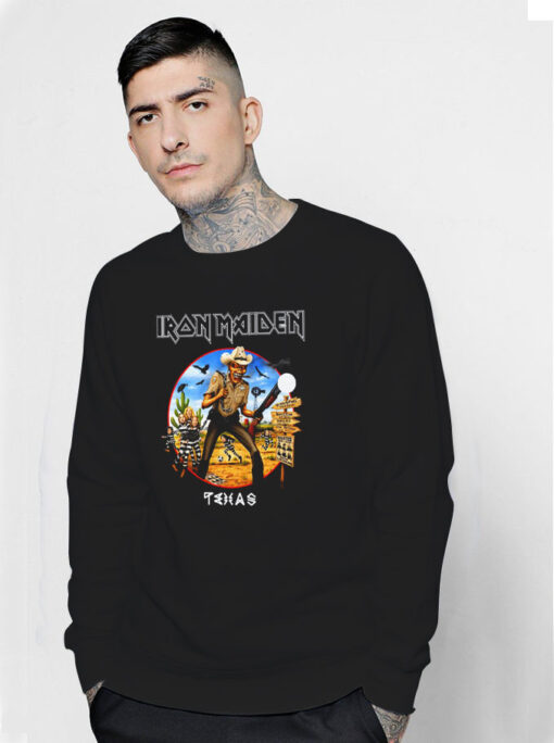 Iron Maiden 2017 Book Of Souls Texas Dates Tour Sweatshirt