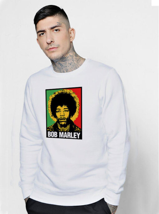 Jimi Hendrix Bob Marley Sweatshirt