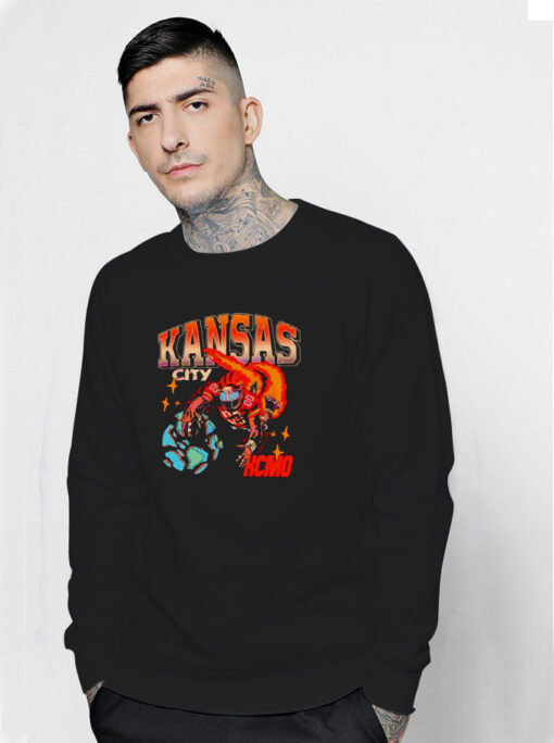 Kansas City Football Player Retro Sweatshirt