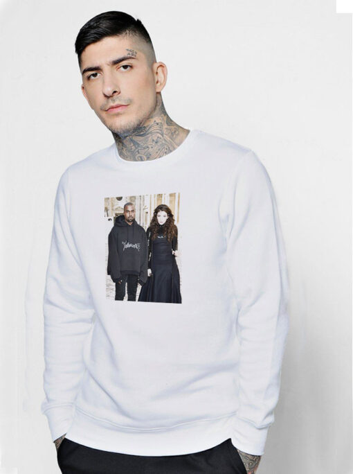 Kanye West And Lorde Photo Sweatshirt