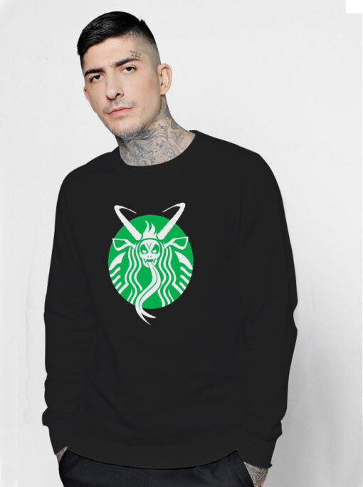 Krampus Presso StarBucks Parody Sweatshirt