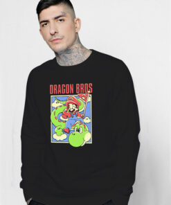 Mario And Yoshi X Dragon Ball Dragon Bros Comic Sweatshirt