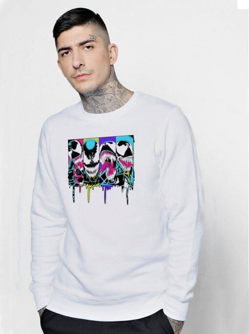 Marvel Venom Neon Panels Sweatshirt