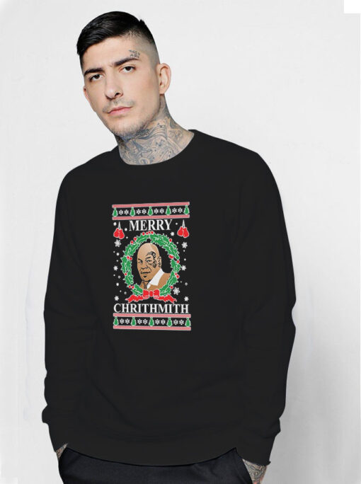 Merry Chrithmith Mike Tyson Meme Sweatshirt