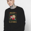 Merry Slothmas Sloth Ugly Christmas Sweatshirt