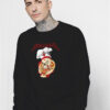 Metallica Inspired Mozzarella Pizza Sweatshirt