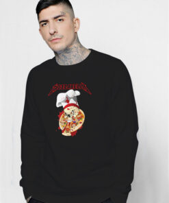 Metallica Inspired Mozzarella Pizza Sweatshirt