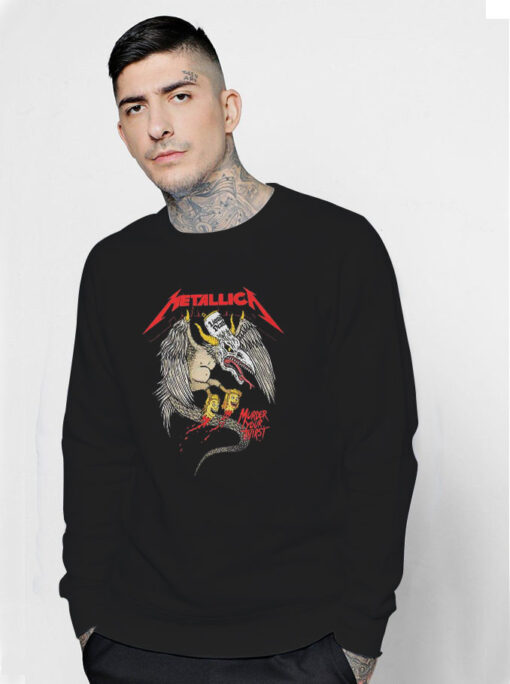 Metallica x Liquid Death Murder Graphic Sweatshirt