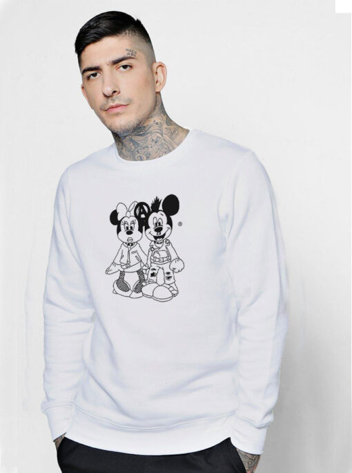 Minnie And Mickey Mouse Punk Sweatshirt