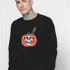 Misfits Halloween Jack o Lantern With Knife Sweatshirt