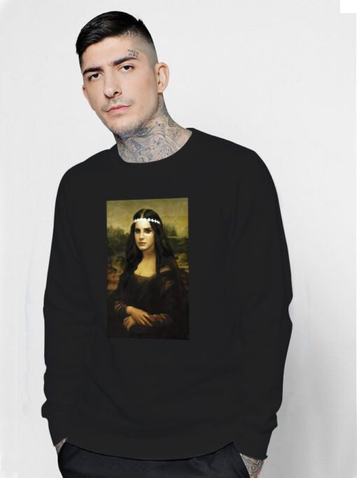 Mona Lisa Da Vinci Parody Lana Del Rey Sweatshirt