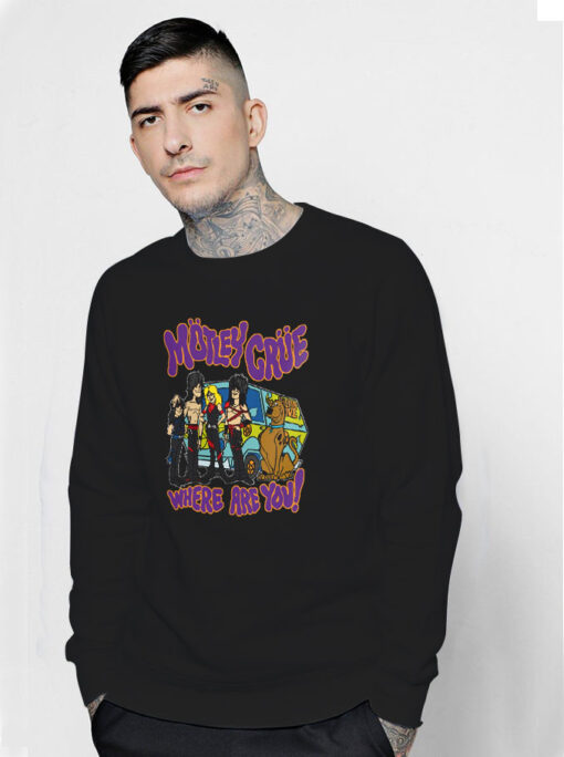 Motley Crue Shout At The Devil Scooby Doo Sweatshirt